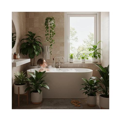 Bathroom Bundle of Houseplants Leaf Culture