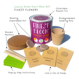 Eco Grow Your Own Flowers Gardening Kit Plant Gift Co