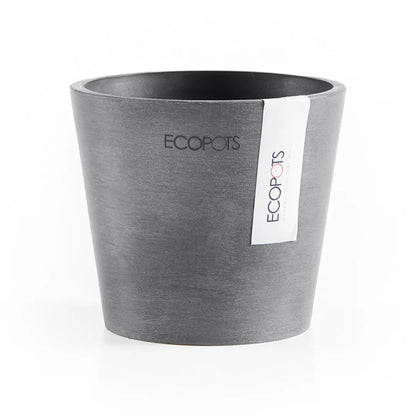 Ecopots Amsterdam Mini Plant Pot - Grey Ecopots