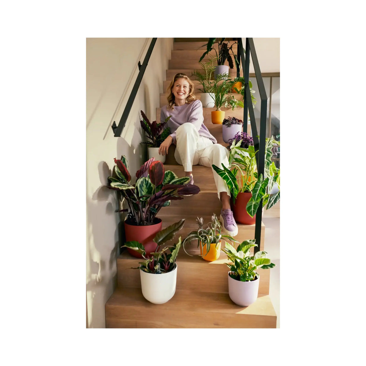 Elho Jazz Round Plant Pot Leaf Culture