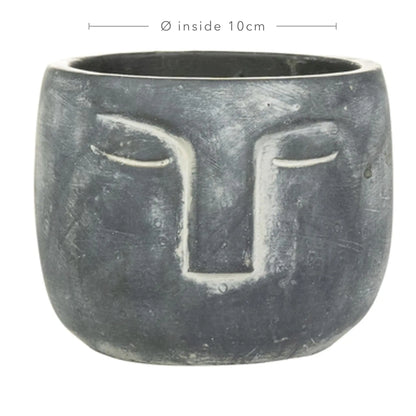 Head Plant Pot - Anthracite TS Collection