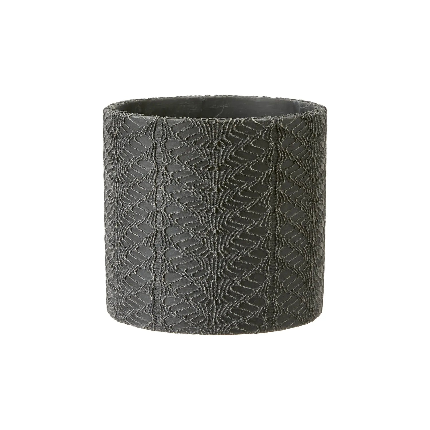 Zoe Plant Pot - Black Melange Wikholm