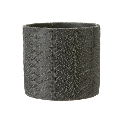 Zoe Plant Pot - Black Melange Wikholm