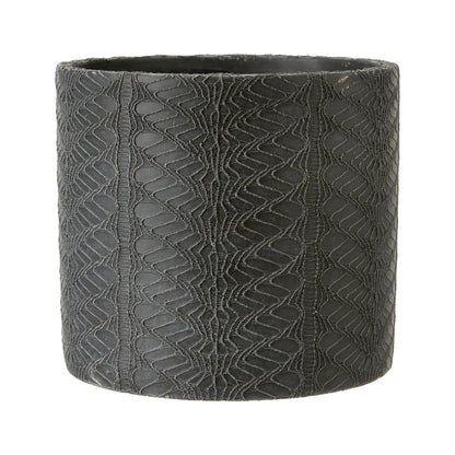 Zoe Plant Pot - Black Melange Wikholm