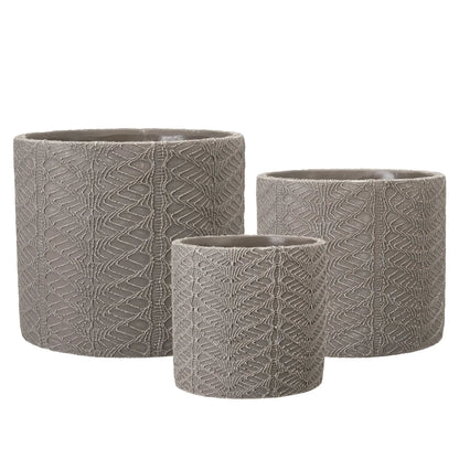 Zoe Plant Pots - Brown Melange Wikholm